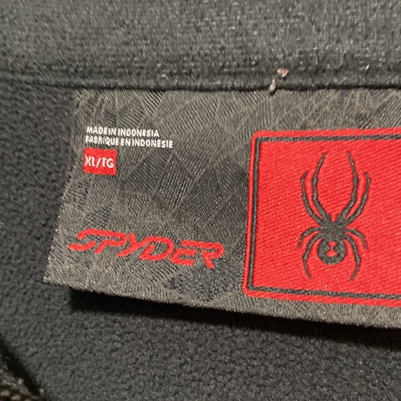 Spyder Mens 1/4 zip pullover size XL - Picture 6 of 10